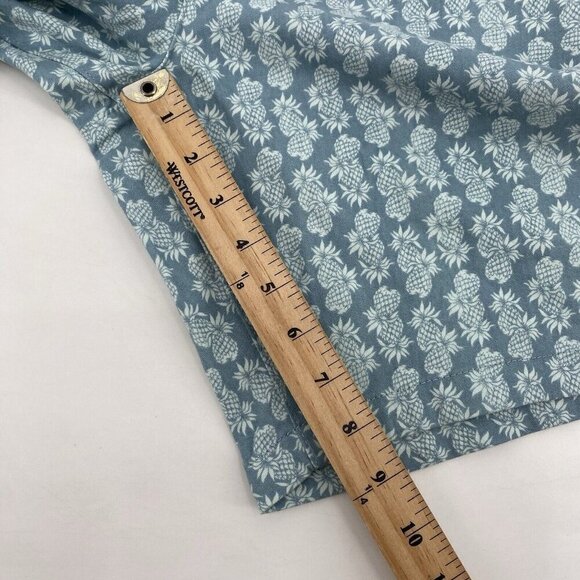 Jachs New York Size 31 Bleecker Fit Shorts 8.5" Light Blue Pineapple Print - Picture 6 of 6